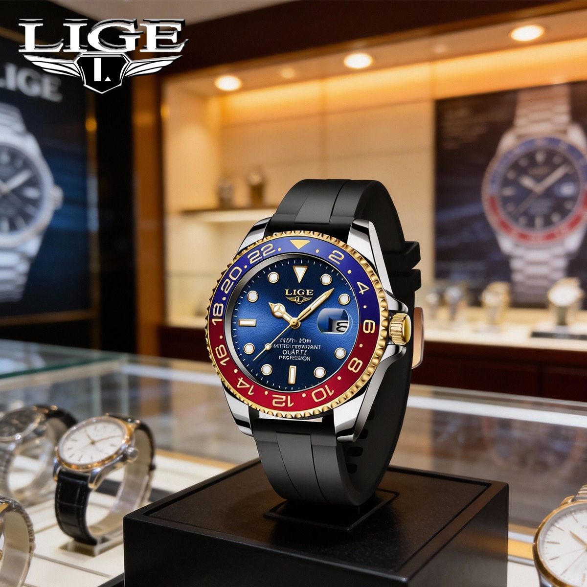 Men'S Fashion Week 2026 - LIGE 2026 New Luxury Men Quartz
