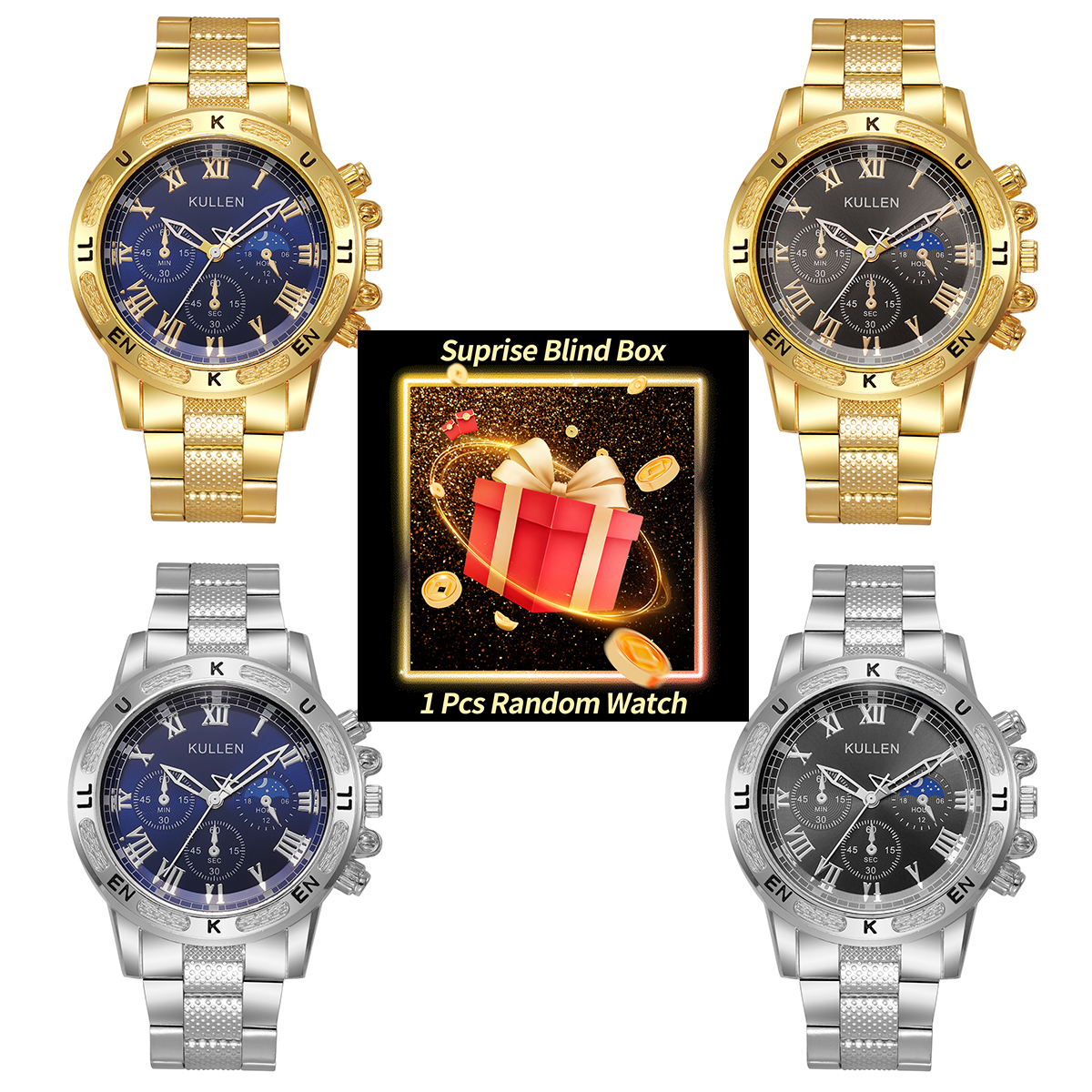 Men'S Fashion Box - 1PC Surprise Mystery Watch Blind Box-Luxury
