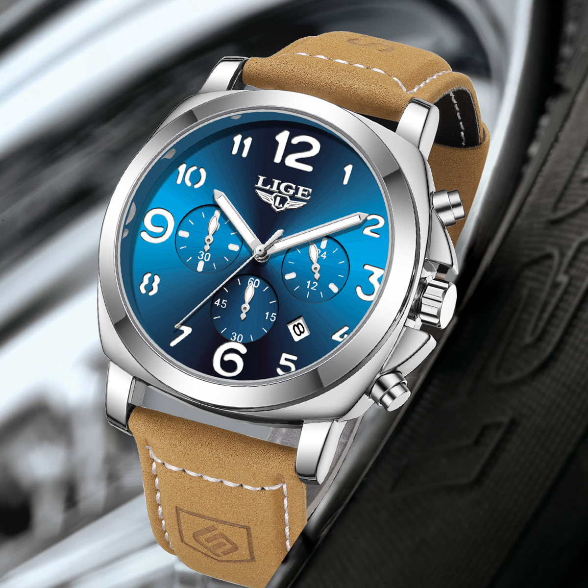 Men'S Fashion Box - LIGE Casual Outdoor Quartz Man Watch