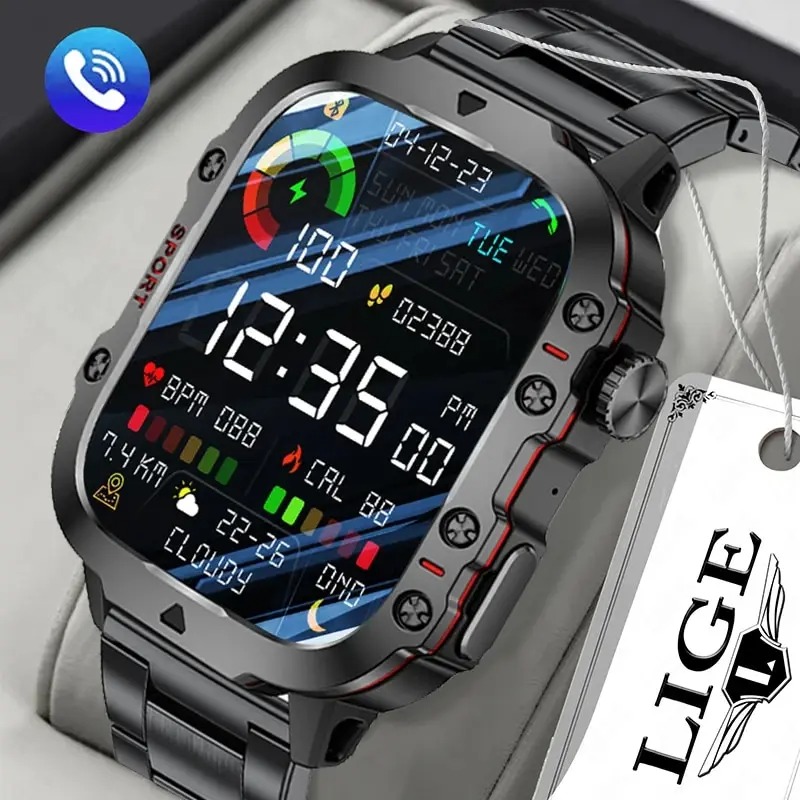 Men'S Fashion Week 2026 - LIGE 2026 New 1.96''HD Screen Smart