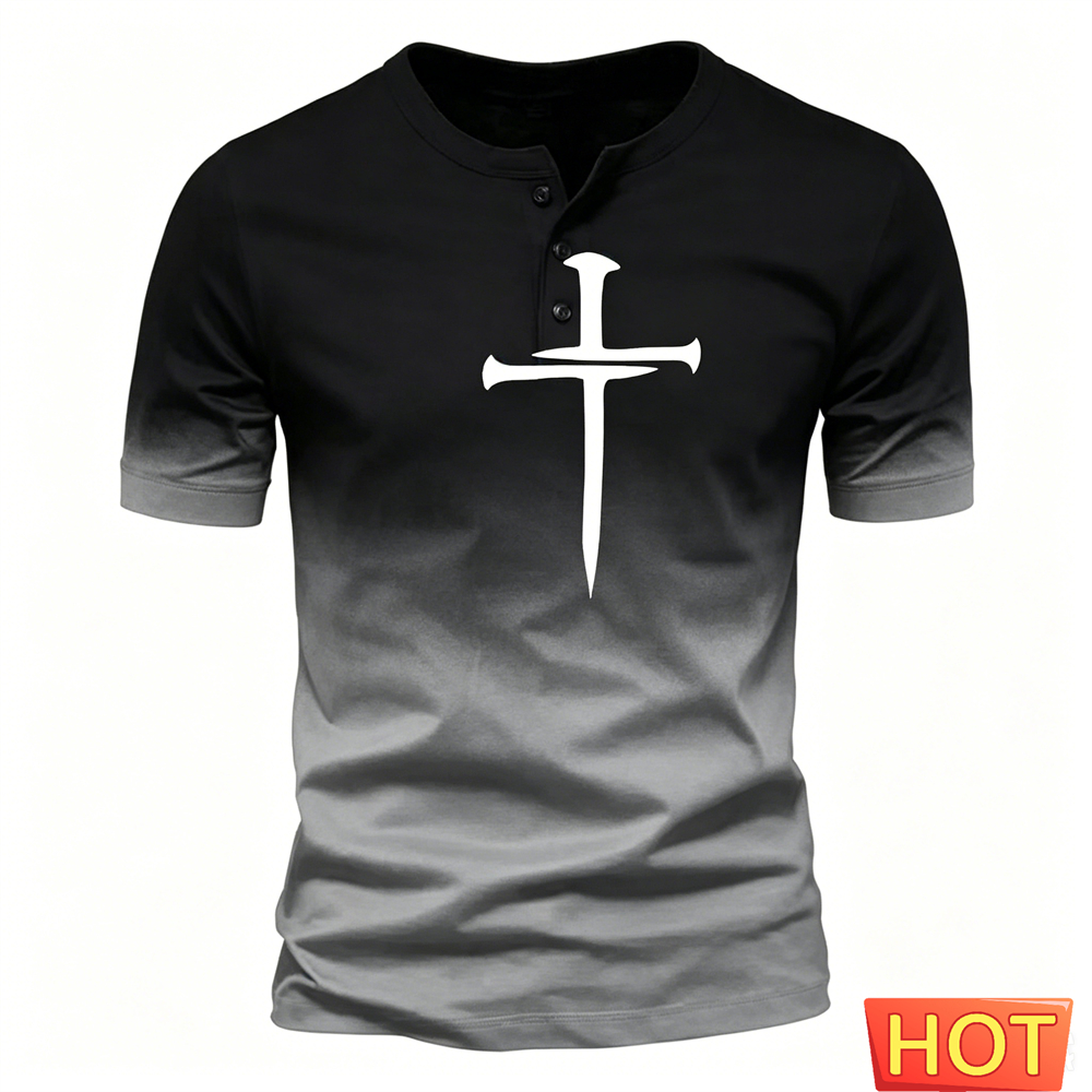 Men'S Fashion Clothing - Summer Men's Henley Shirt Funny 3D