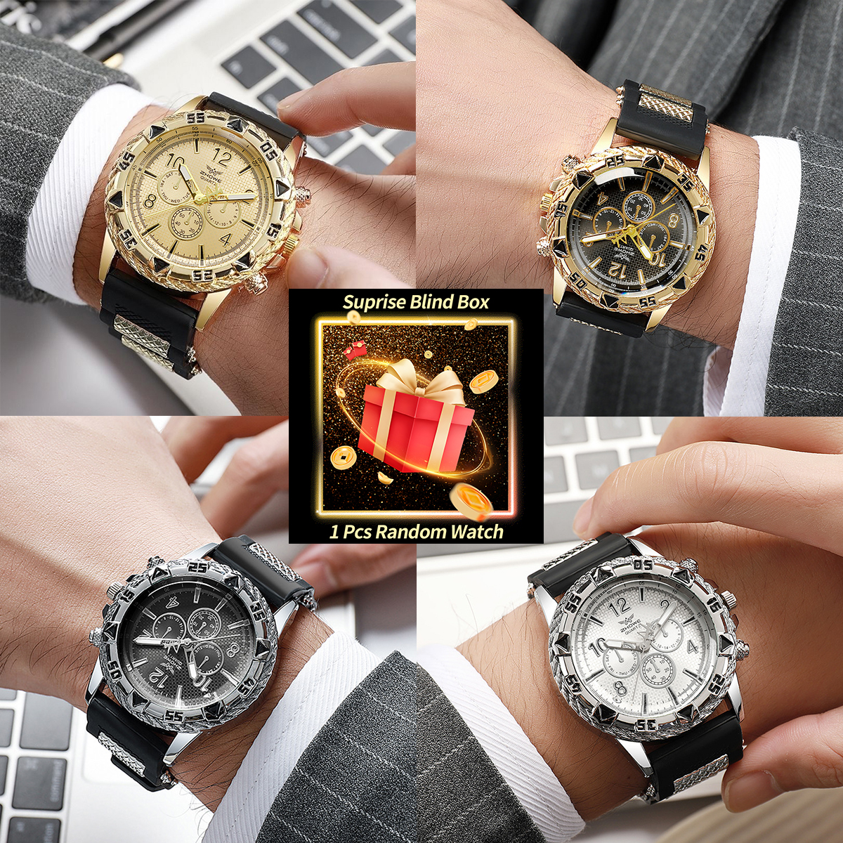 Men'S Fashion Box - 1PC Surprise Mystery Watch Blind Box-Fashion