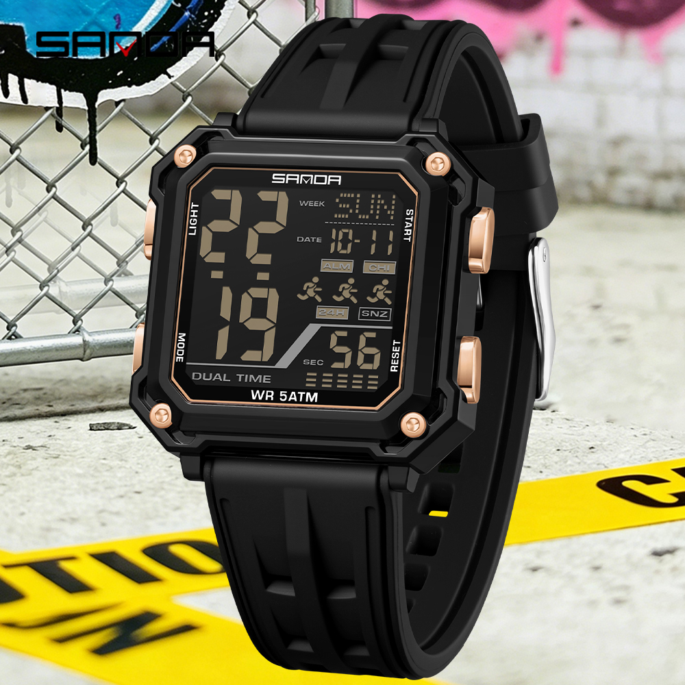 Men'S Fashion Week 2026 - SANDA 2026 Fashion Electron Analog Watch
