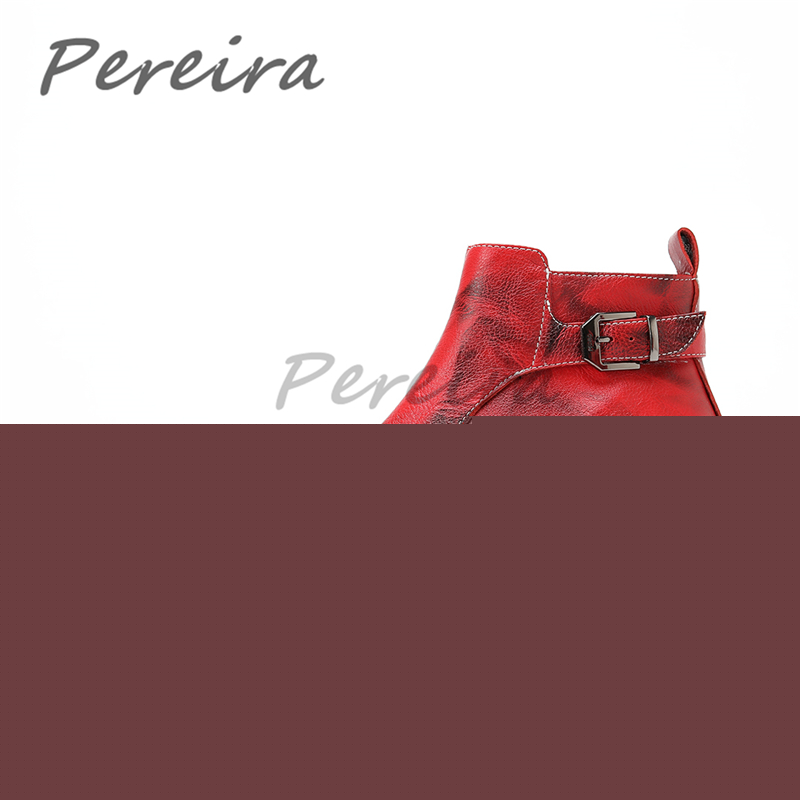 Belt Mens Fashion - Red Black Iron Pointy Toe Men's
