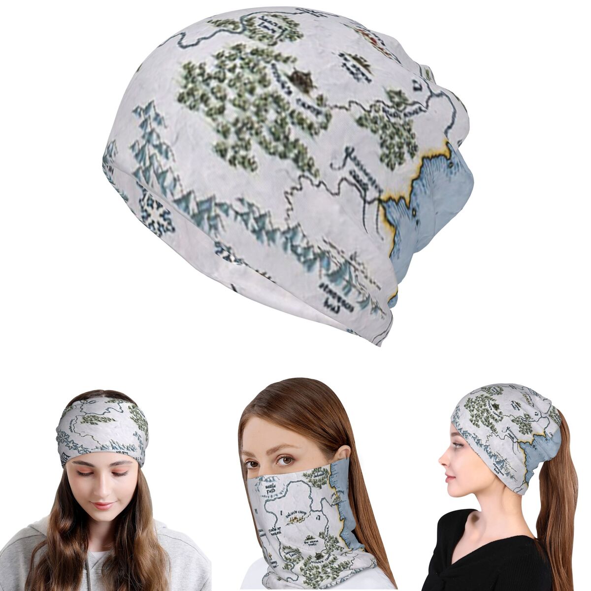 Beanie Winter Hat - Narnia Map - Chronicles Of Narnia