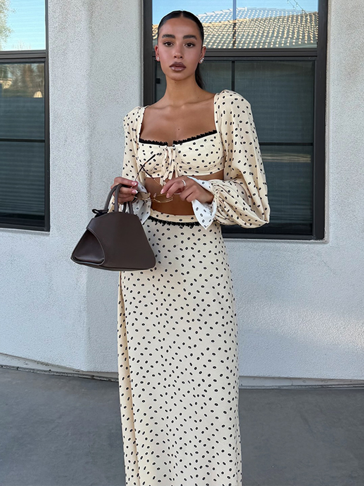 Men'S Fashion Outfits 2026 - Elegant Women Floral Skirt Set Fashion