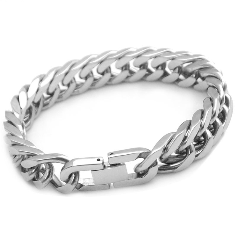 Mens Fashion In 1920 - 18/19/20/21MM Width Stainless Steel Cuban Chain