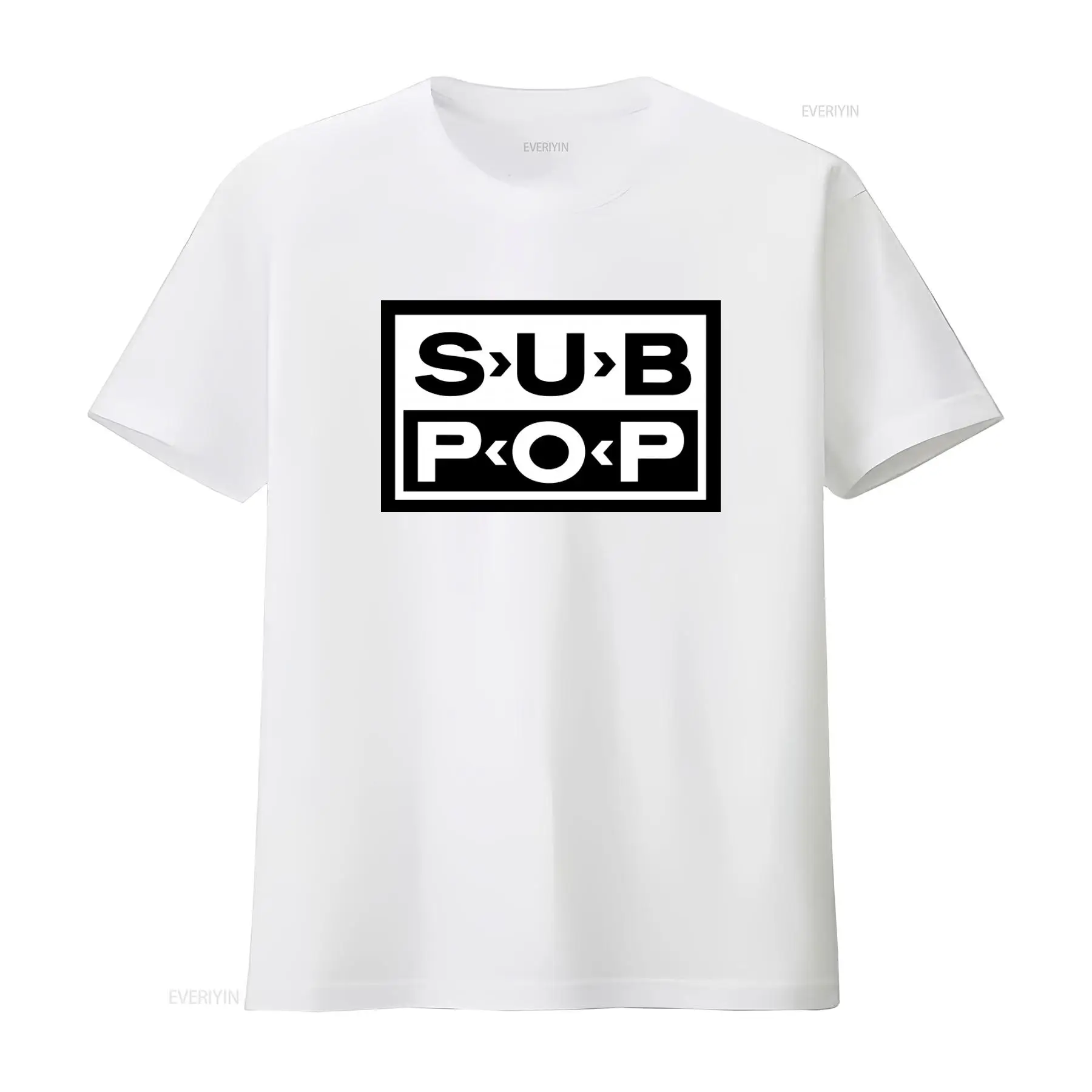 Sub Pop Logo T Shirt Black wit - Men'S Fashion Logo のレビューと価格