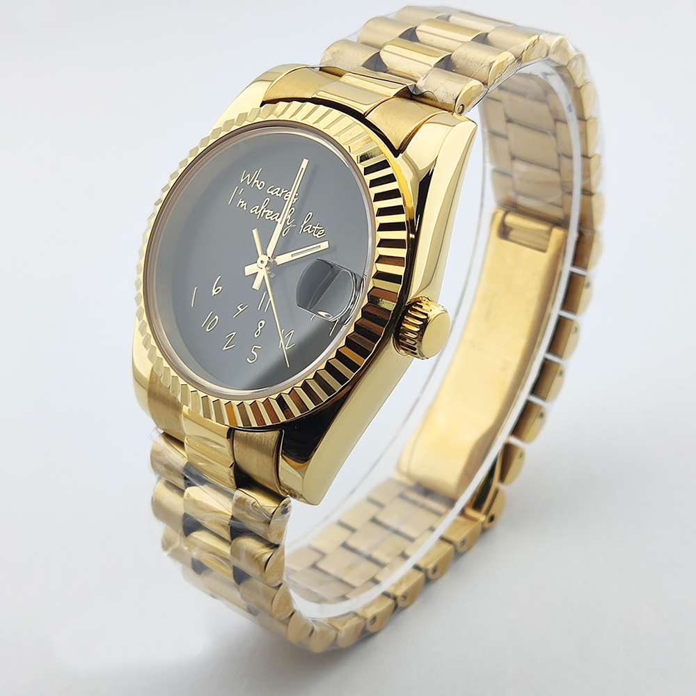36/39mm Gold Men Watch nh35 Wa - Men'S Fashion Logo のレビューと価格