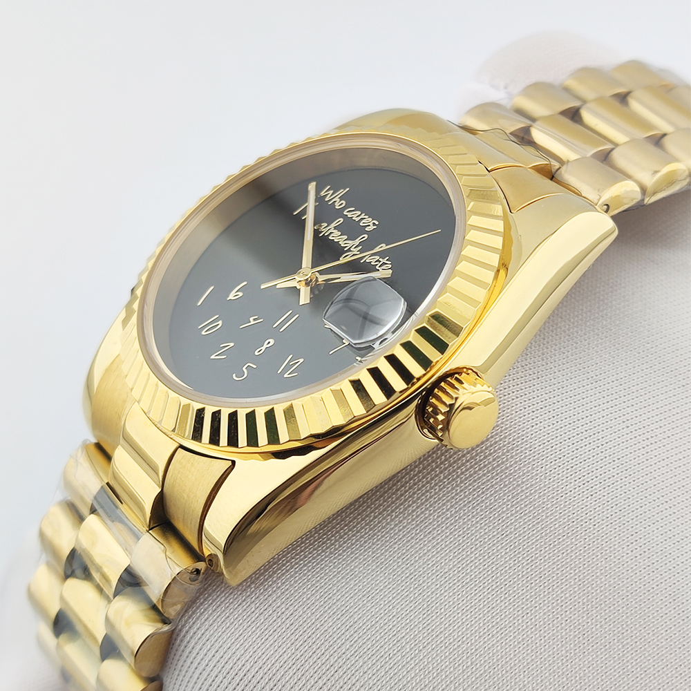 36/39mm Gold Men Watch nh35 Wa - Men'S Fashion Logo のレビューと価格