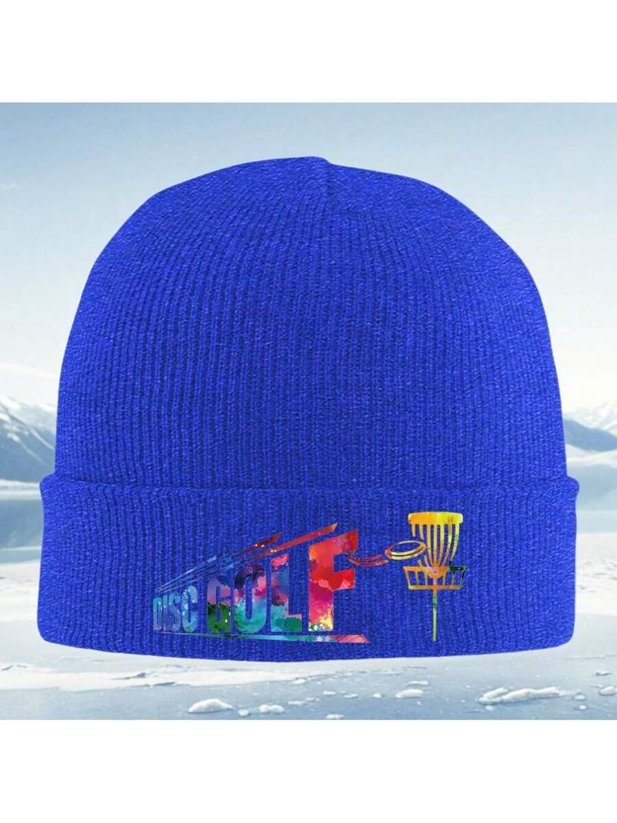 Colorful Disc Golf Knitted Bea - Beanie Winter Hat のレビューと価格