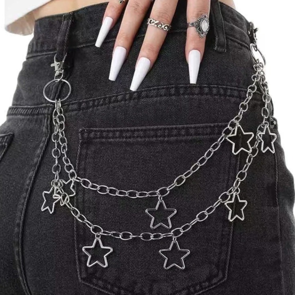 Punk Star Double Layer Waist C - Belt Mens Fashion のレビューと価格
