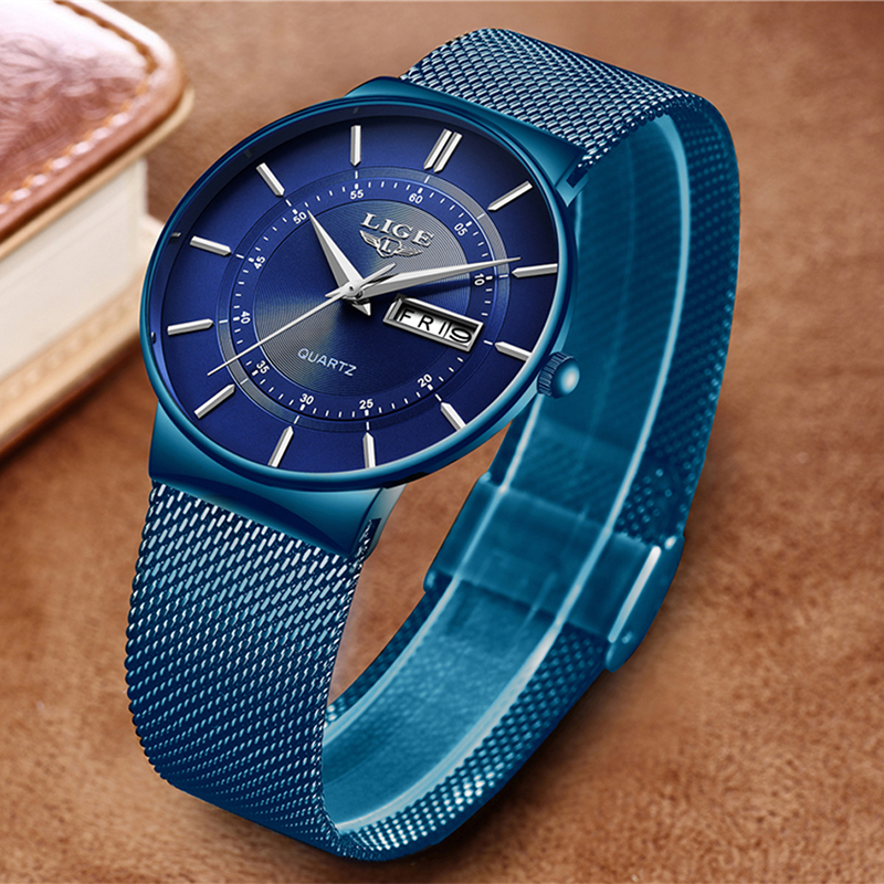 LIGE Man Watch 2026 Simple Fas - Men'S Fashion Week 2026 のレビューと価格