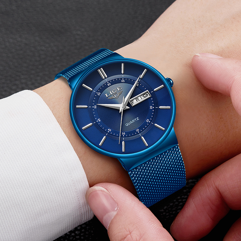 LIGE Man Watch 2026 Simple Fas - Men'S Fashion Week 2026 のレビューと価格