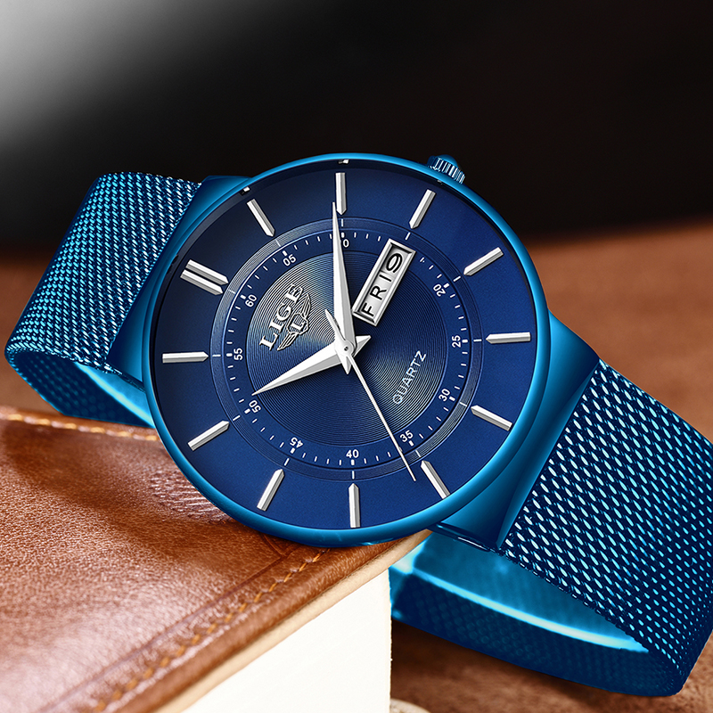 LIGE Man Watch 2026 Simple Fas - Men'S Fashion Week 2026 のレビューと価格