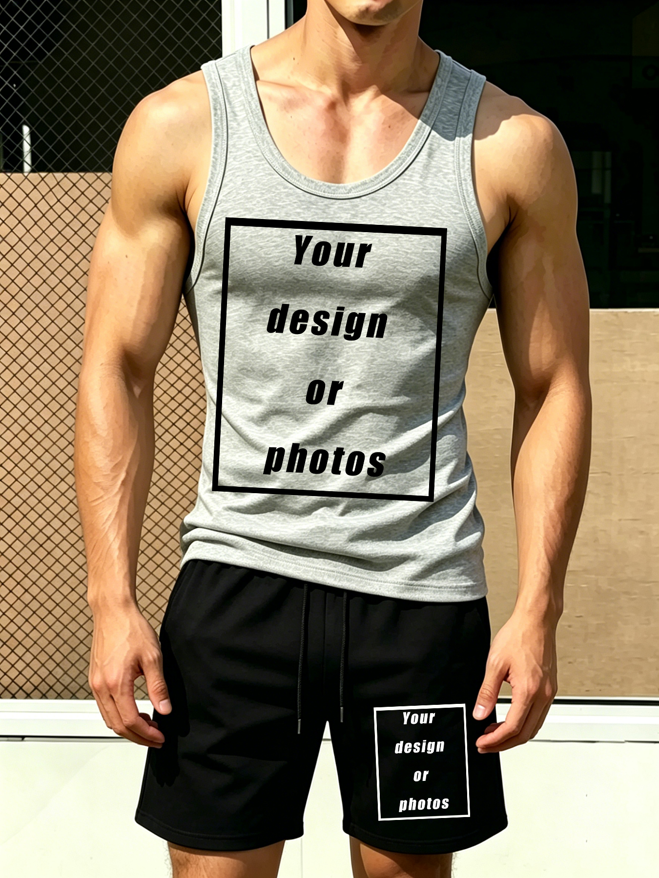 Men's Sports Tank Top Set Shor - Men'S Fashion Clothing のレビューと価格