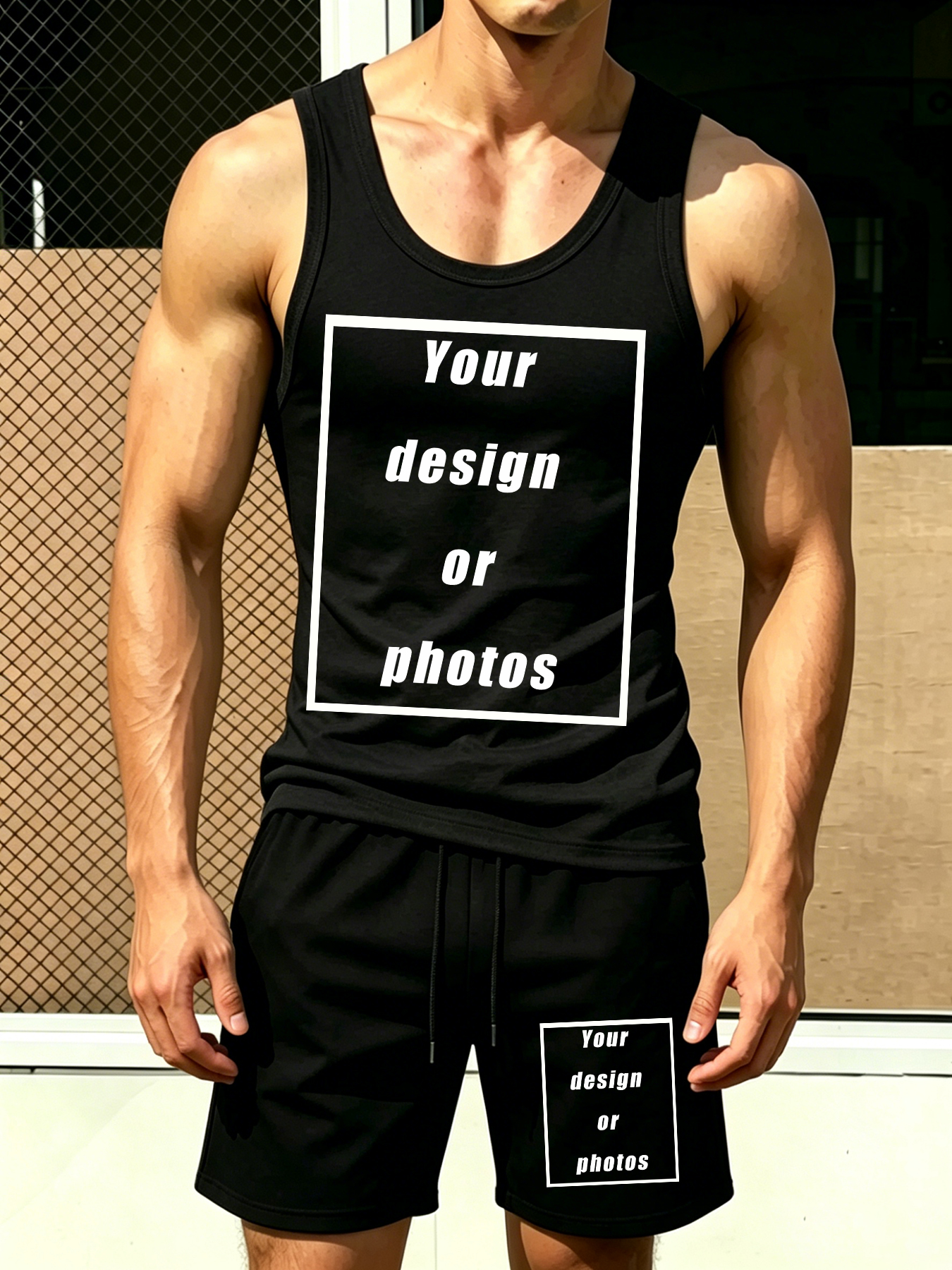 Men's Sports Tank Top Set Shor - Men'S Fashion Clothing のレビューと価格