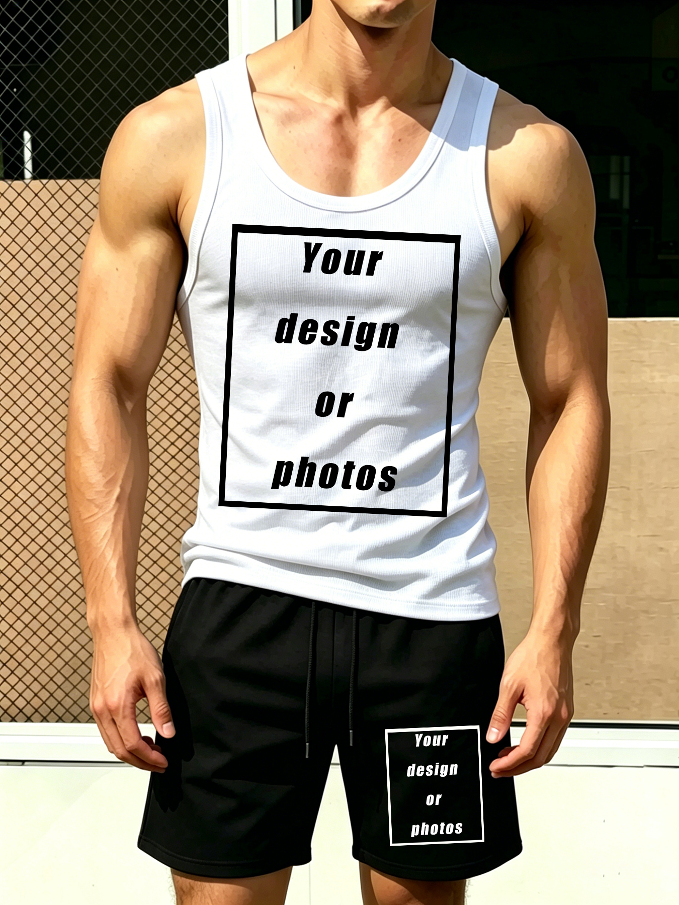 Men's Sports Tank Top Set Shor - Men'S Fashion Clothing のレビューと価格