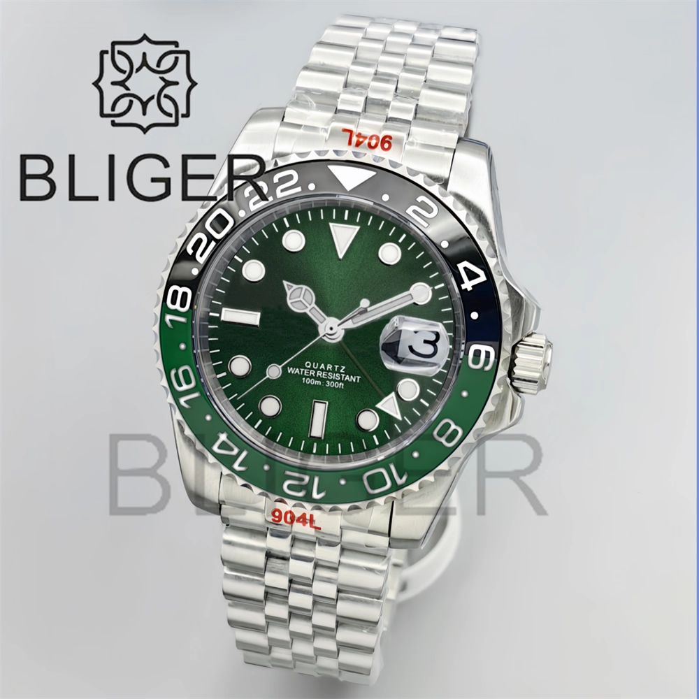 BLIGER 40mm GMT Men's Watches  - Men'S Fashion Logo のレビューと価格