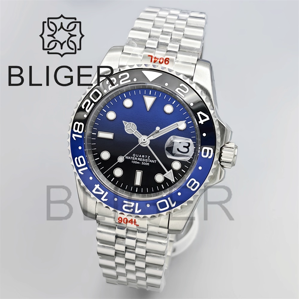BLIGER 40mm GMT Men's Watches  - Men'S Fashion Logo のレビューと価格