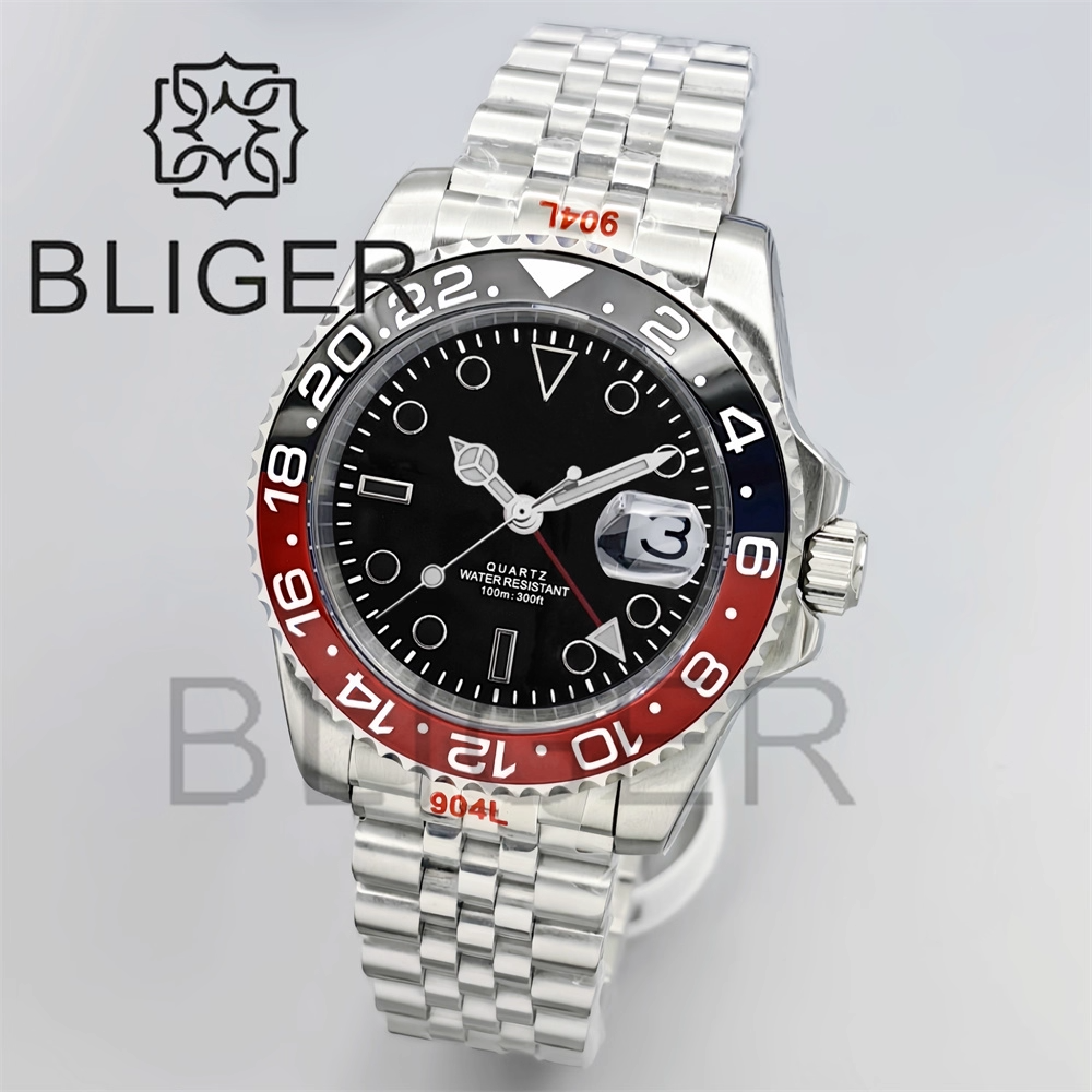 BLIGER 40mm GMT Men's Watches  - Men'S Fashion Logo のレビューと価格