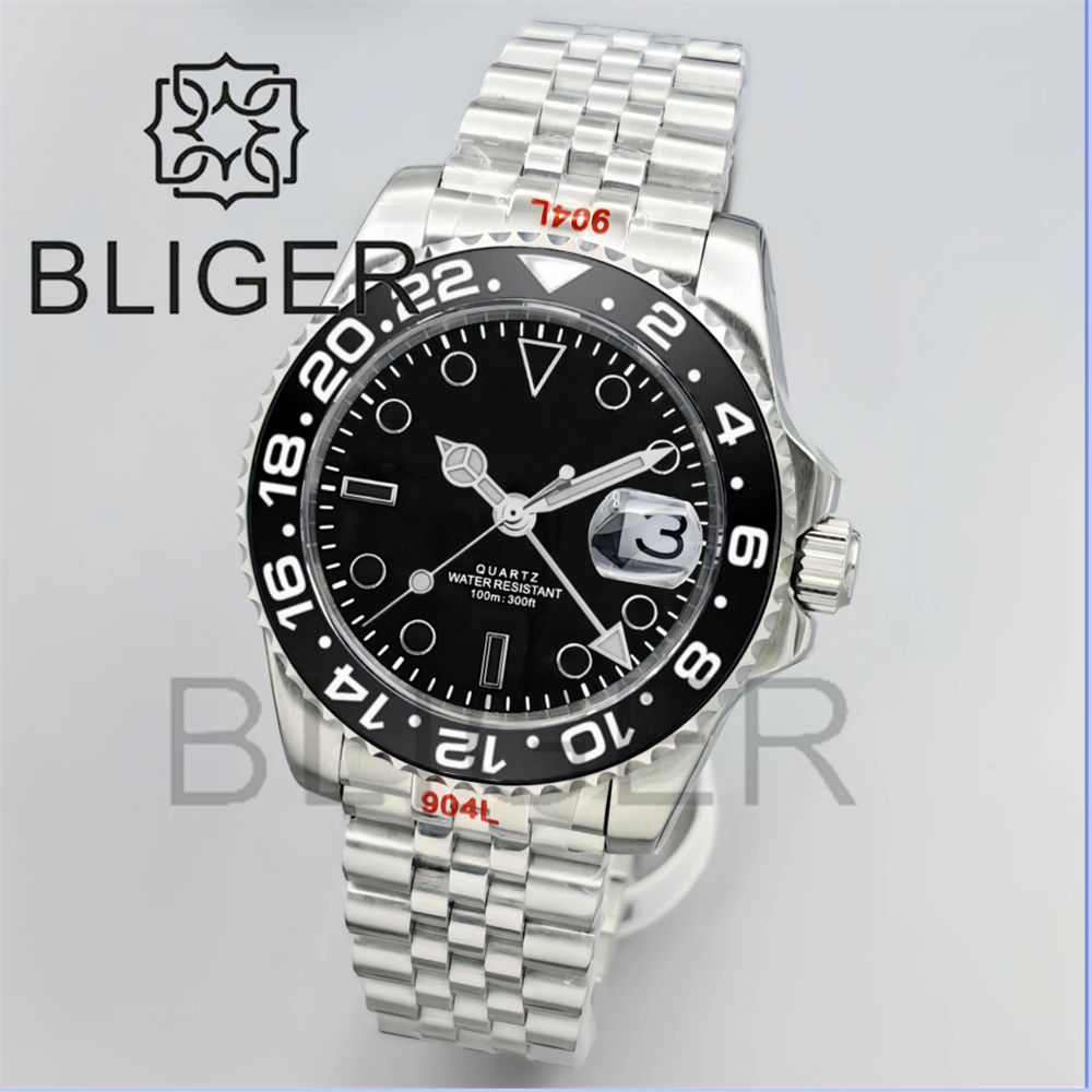 BLIGER 40mm GMT Men's Watches  - Men'S Fashion Logo のレビューと価格