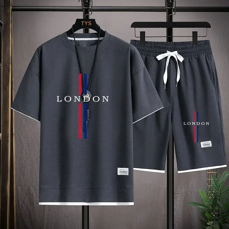 Summer new men's suit, short-s - Mens Fashion Combination のレビューと価格