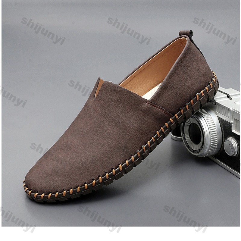 Men Lightweight Leather Shoes  - Men'S Fashion Loafers Shoes のレビューと価格