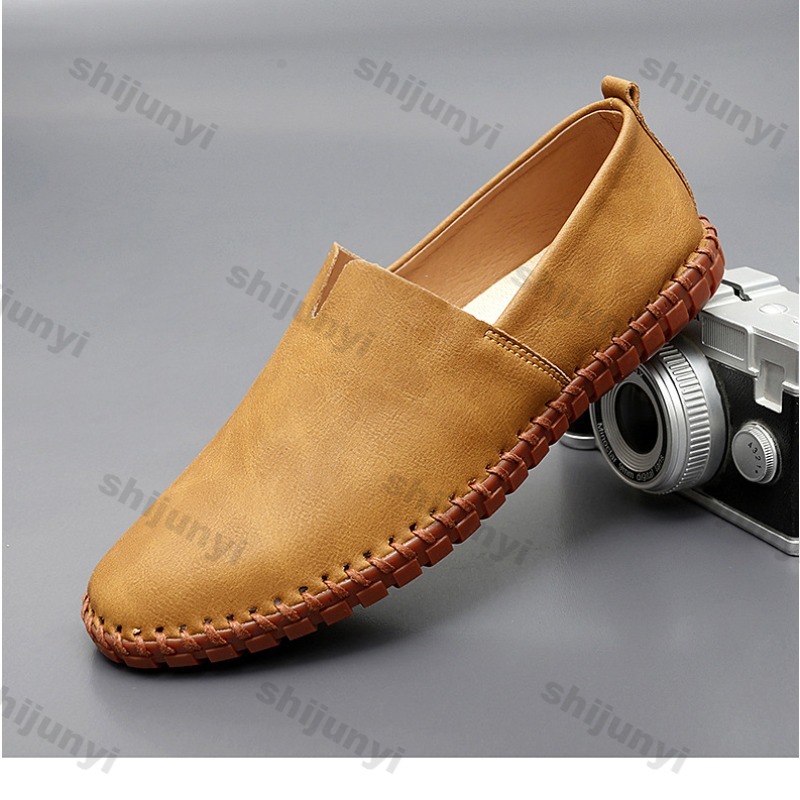 Men Lightweight Leather Shoes  - Men'S Fashion Loafers Shoes のレビューと価格