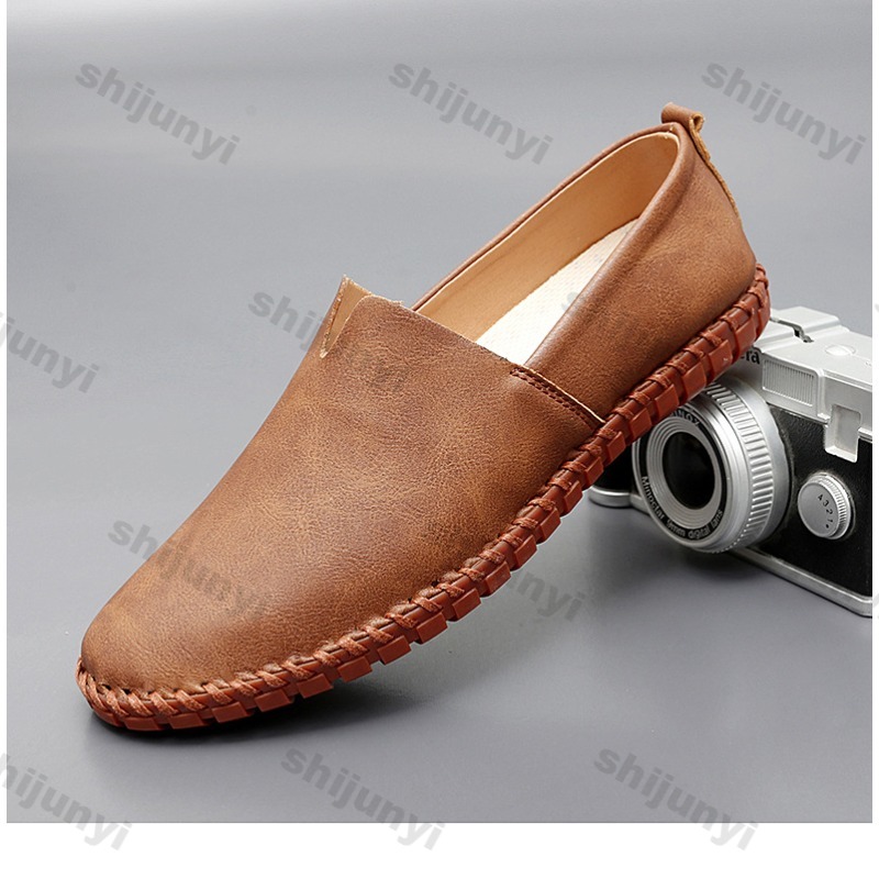 Men Lightweight Leather Shoes  - Men'S Fashion Loafers Shoes のレビューと価格