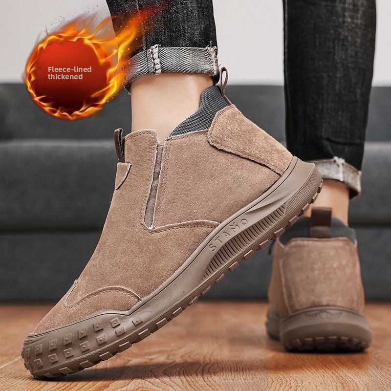 Winter Men's Shoes Plush Warm  - Men'S Fashion Loafers Shoes のレビューと価格