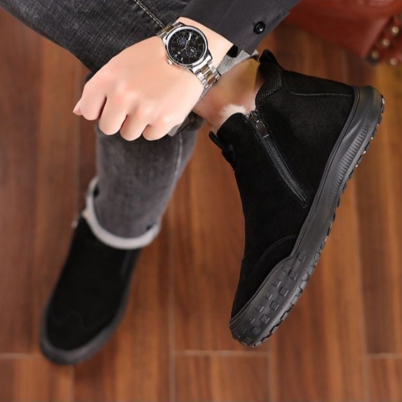 Winter Men's Shoes Plush Warm  - Men'S Fashion Loafers Shoes のレビューと価格