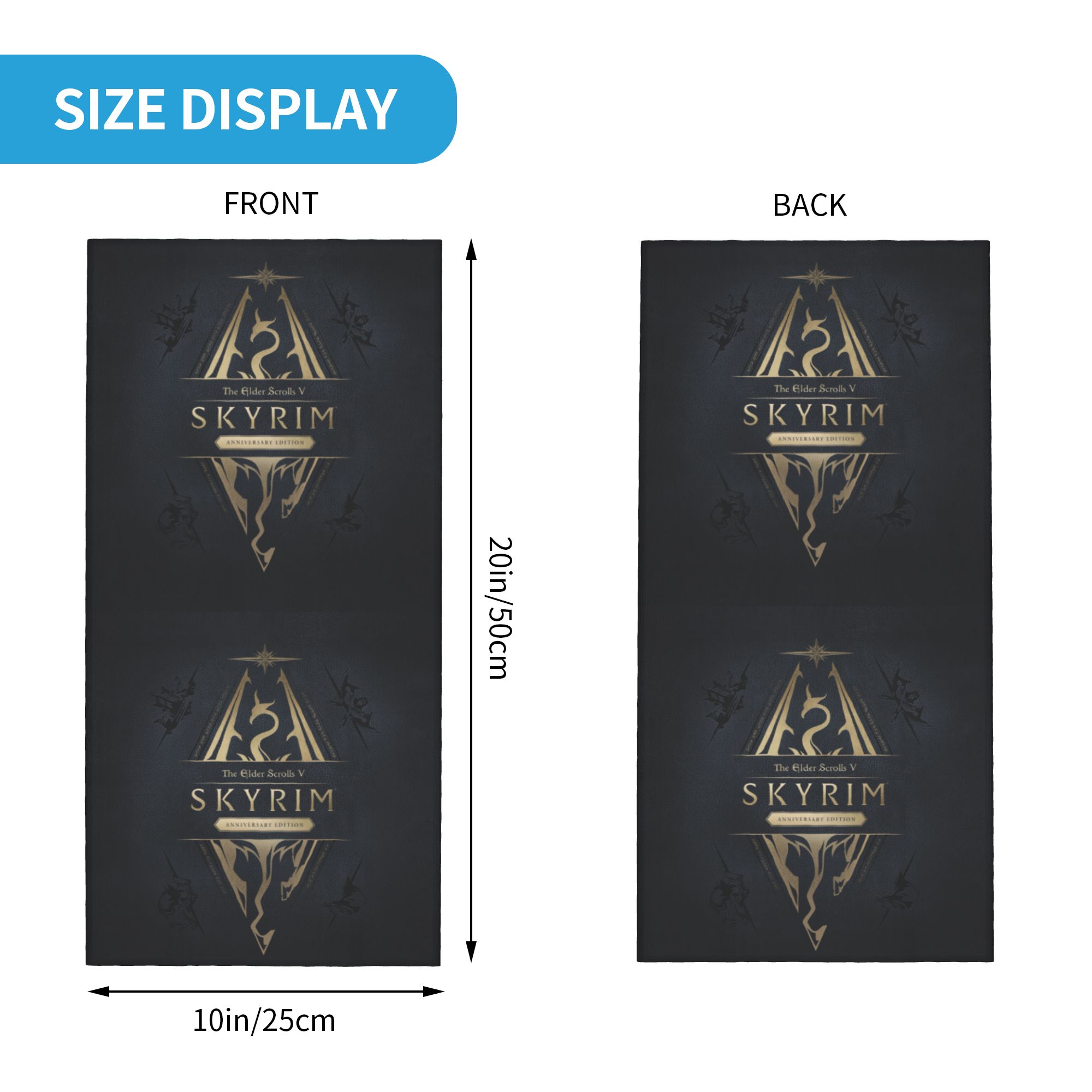 Custom Skyrim Logo Bandana Win - Men'S Fashion Logo のレビューと価格