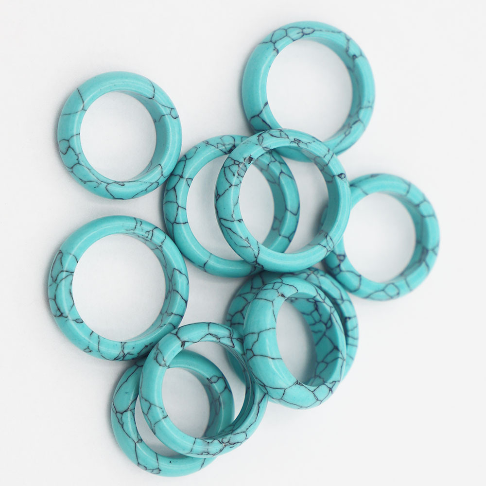 Turquoise Stone Ring 1PC Semi- - Mens Fashion In 1920 のレビューと価格