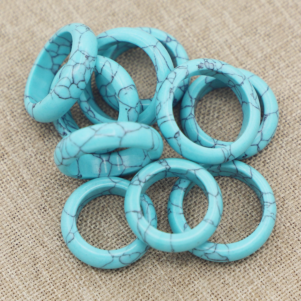 Turquoise Stone Ring 1PC Semi- - Mens Fashion In 1920 のレビューと価格