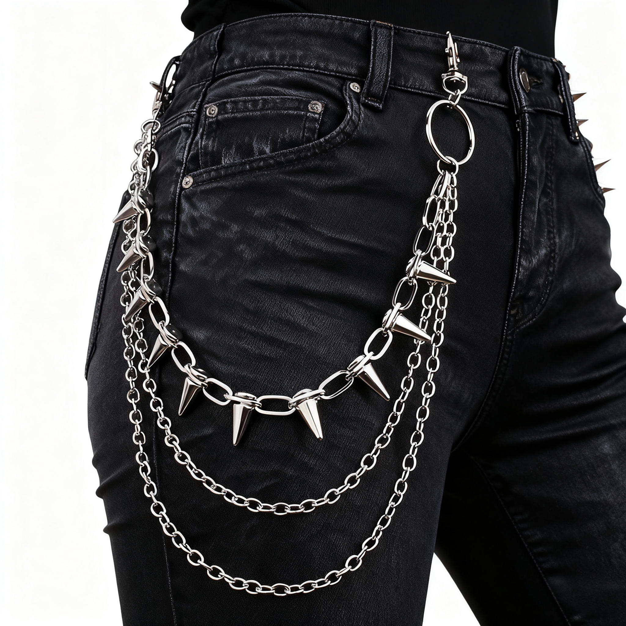 Unisex Hip Hop Punk Rock Metal - Men Fashion Key のレビューと価格