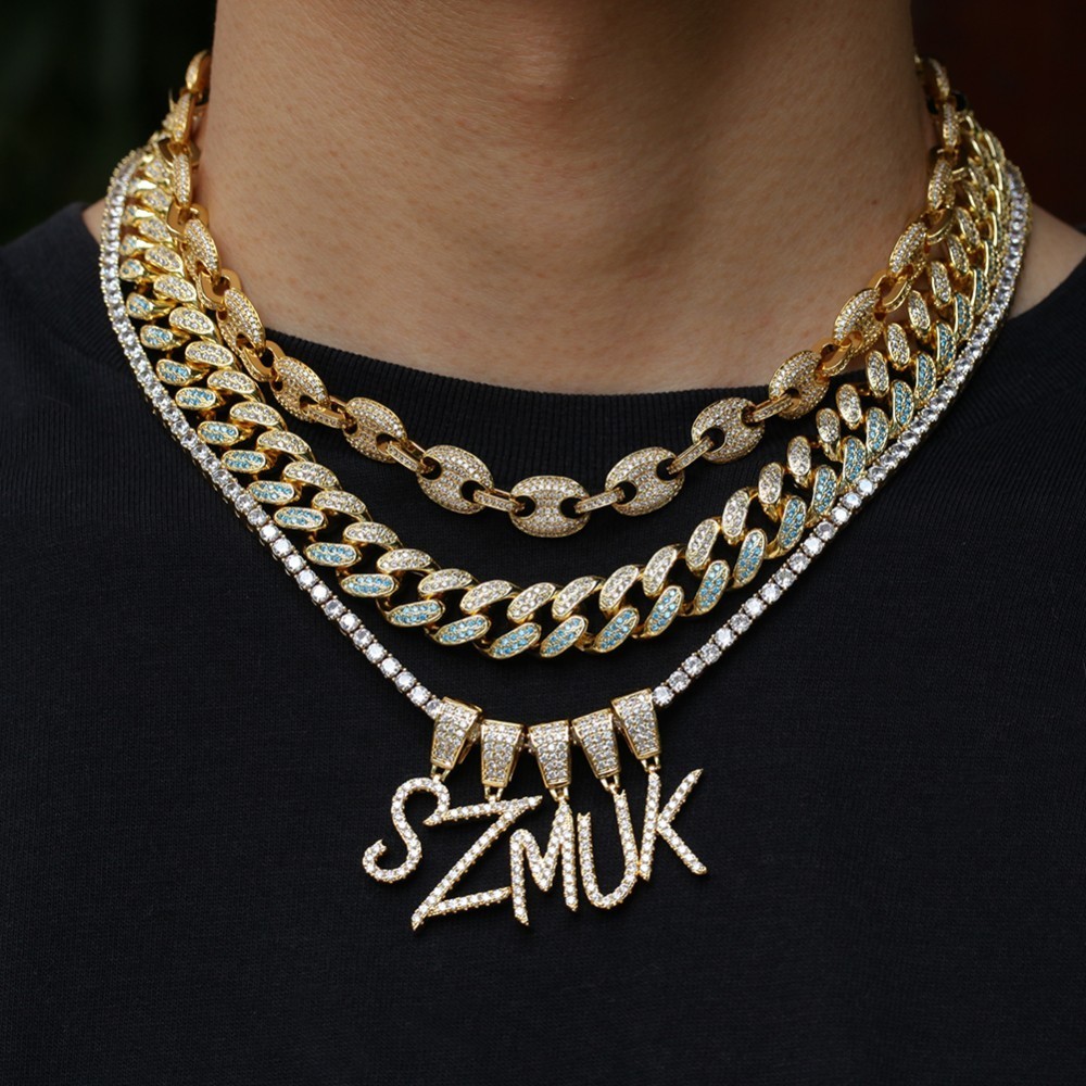 UWIN Name Brush Font Necklace  - Mens Fashion Combination のレビューと価格
