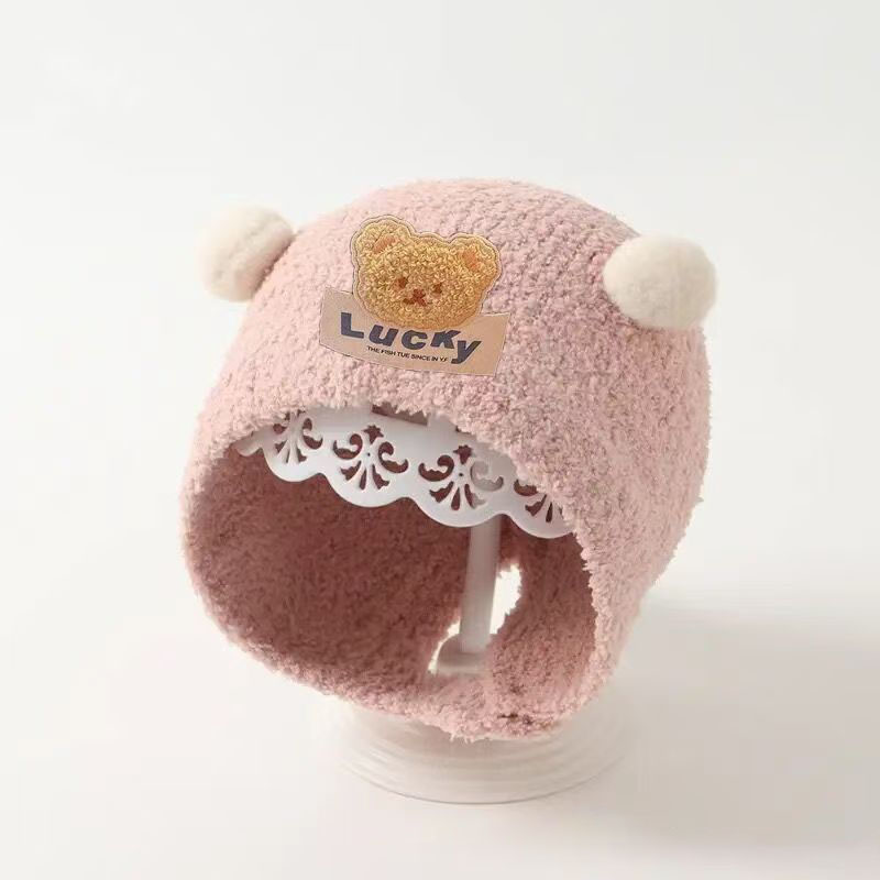 Cute Bear Baby Ear Protection  - Beanie Winter Hat のレビューと価格