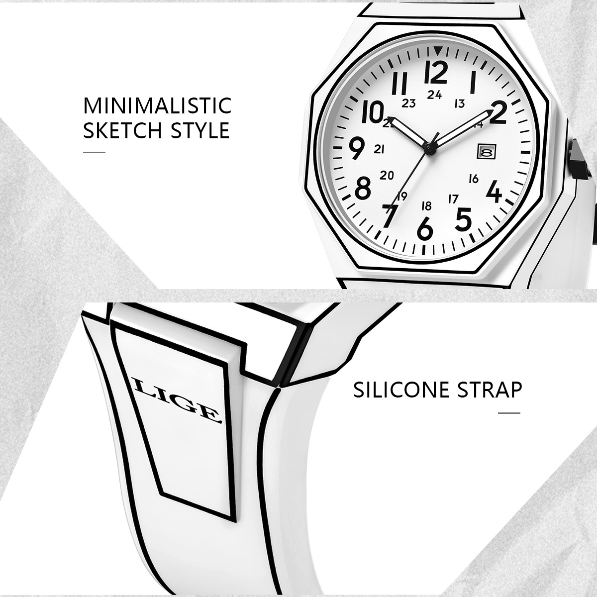 LIGE New Men Watch Military Me - Men'S Fashion Box のレビューと価格