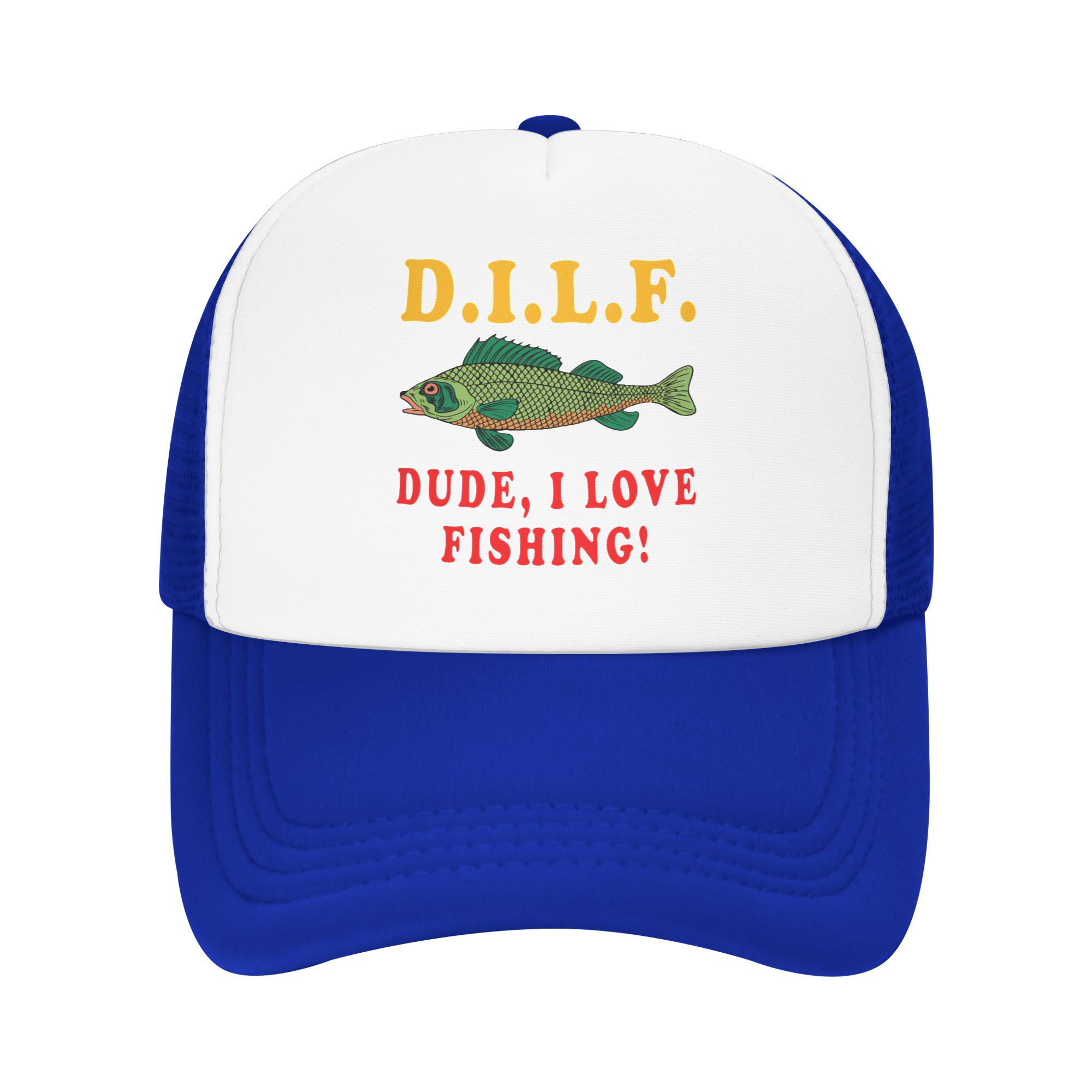 Dude I Love Fishing DILF   Mem - Trucker Hat Cap のレビューと価格