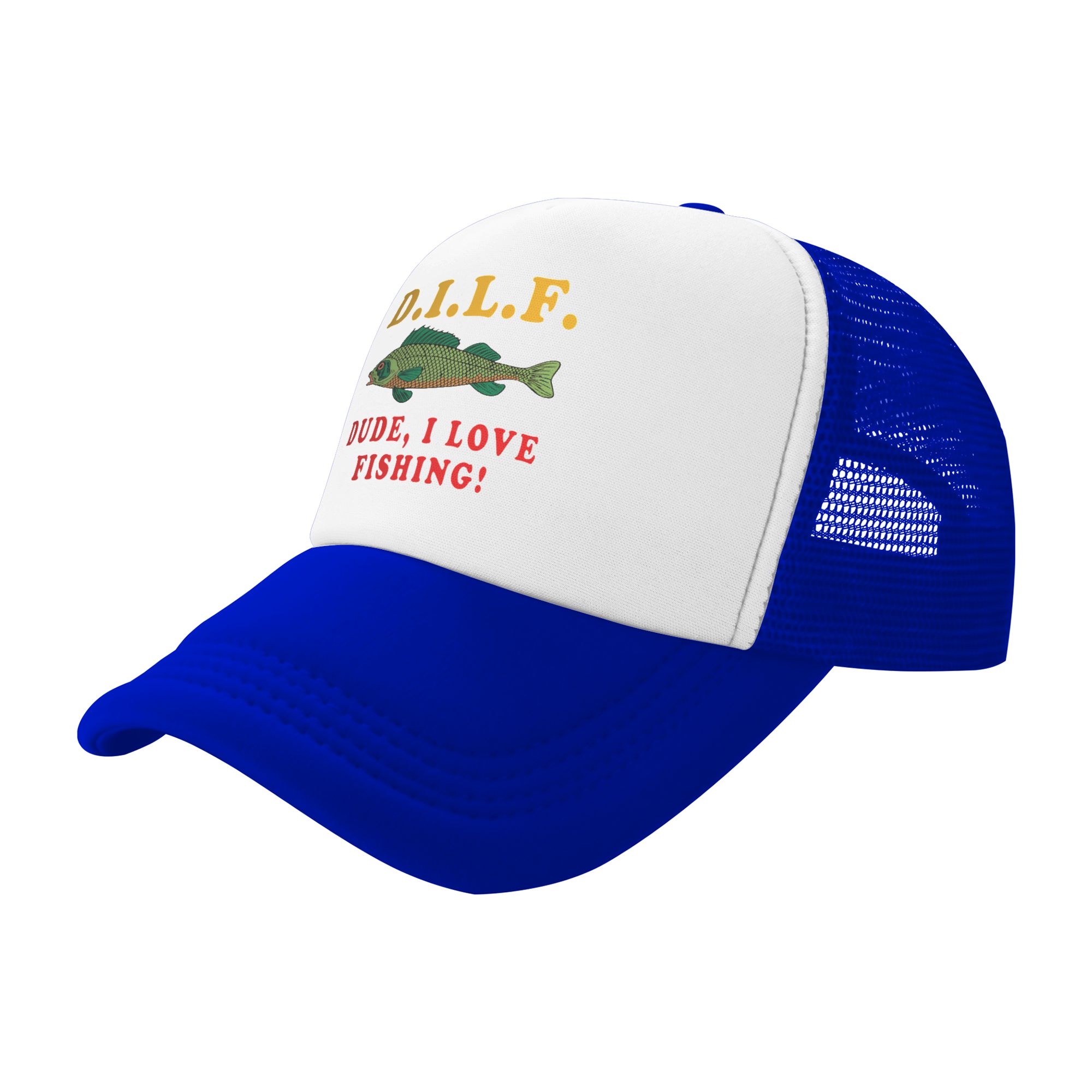 Dude I Love Fishing DILF   Mem - Trucker Hat Cap のレビューと価格