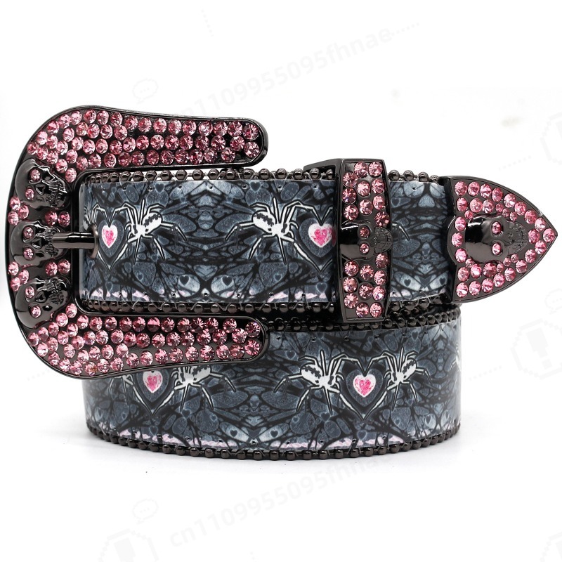 Printed Rhinestone Waist Strap - Belt Mens Fashion のレビューと価格