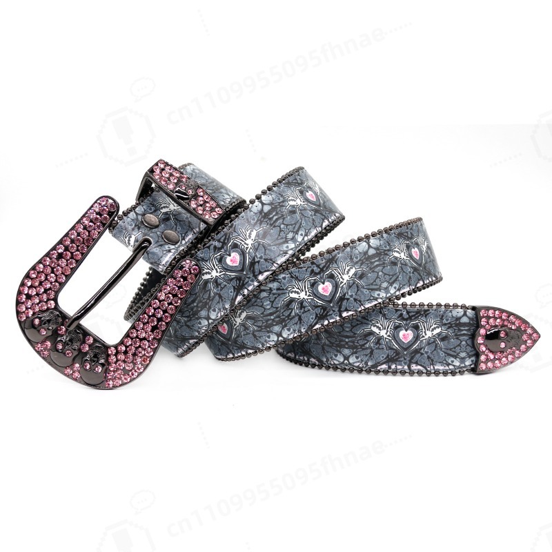 Printed Rhinestone Waist Strap - Belt Mens Fashion のレビューと価格