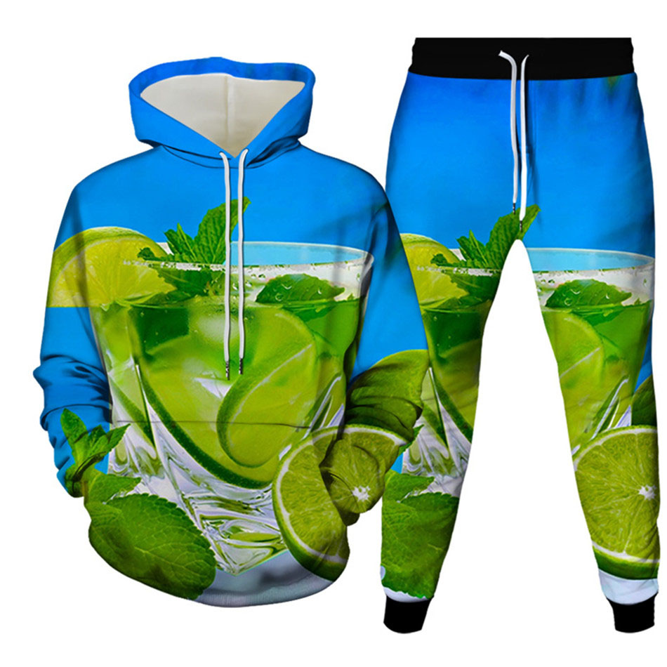 Fruit 3D Printed Hoodie Suit A - Men'S Fashion Clothing のレビューと価格