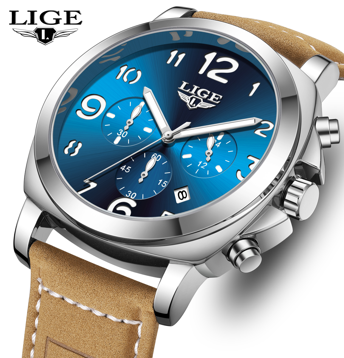 LIGE Casual Outdoor Quartz Man - Men'S Fashion Box のレビューと価格