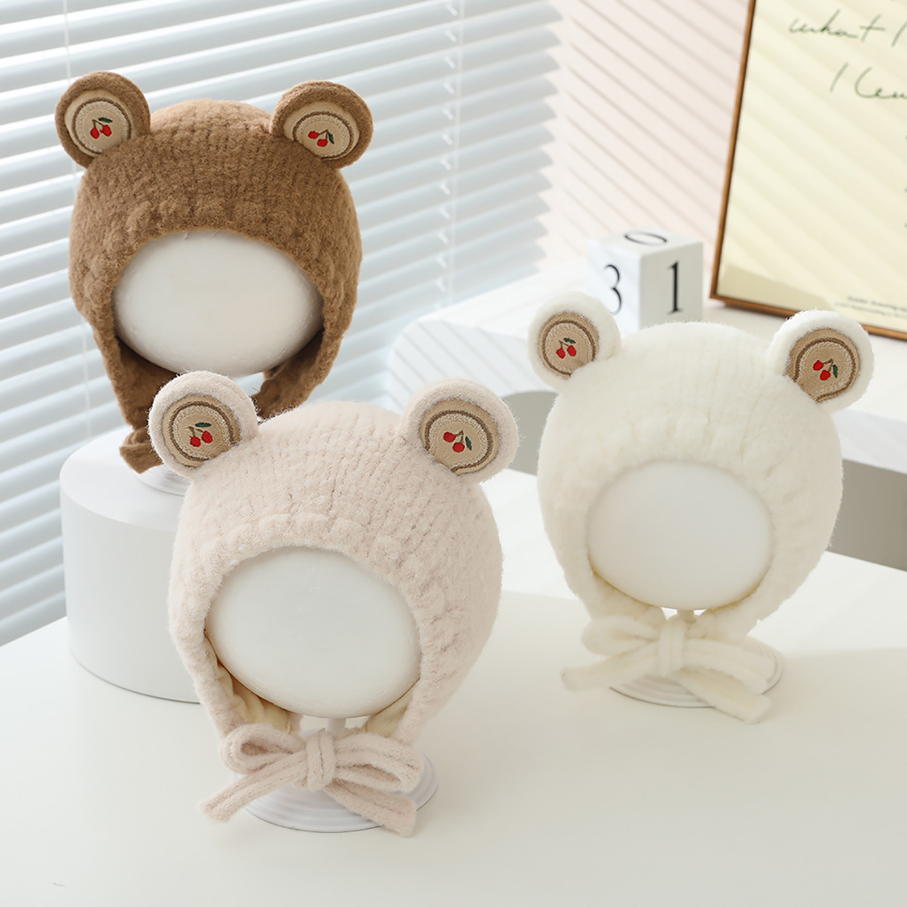 Autumn Winter Baby Knitted Hat - Beanie Winter Hat のレビューと価格