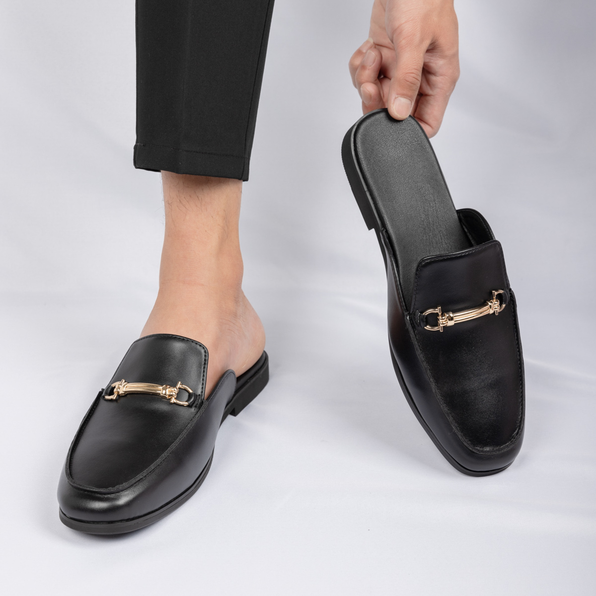 Fashion Men's Slip-on Half Sli - Men'S Fashion Loafers Shoes のレビューと価格