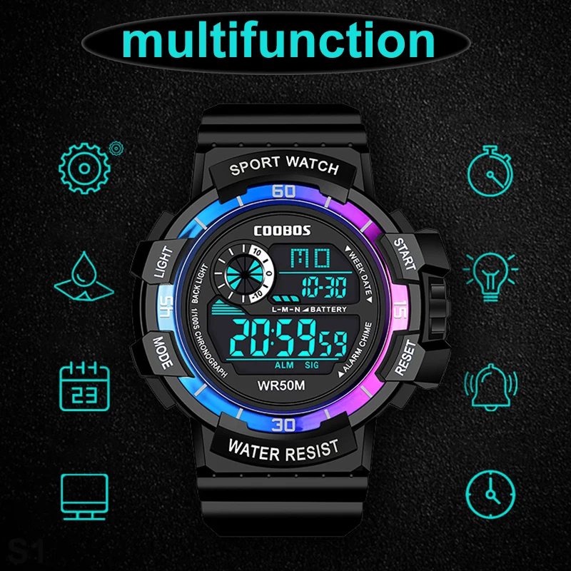 Fashion Digital Watches for Me - Mens Fashion In 1920 のレビューと価格