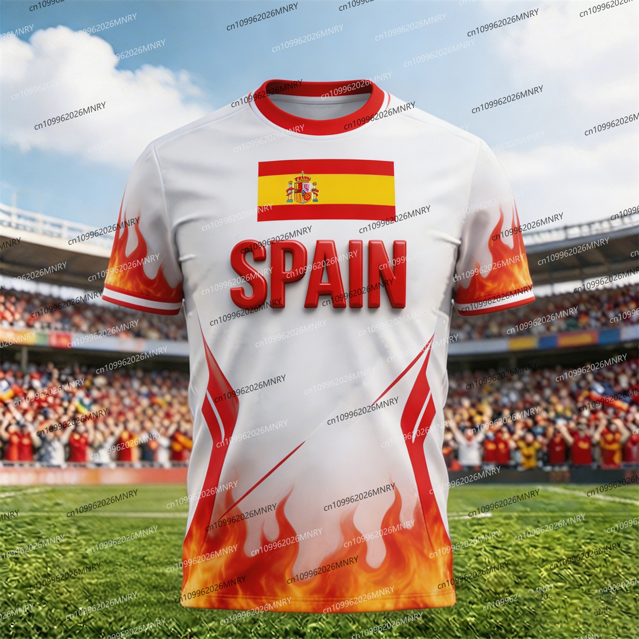 2026 Spain Flag Emblem tshirt  - Men'S Fashion Logo のレビューと価格