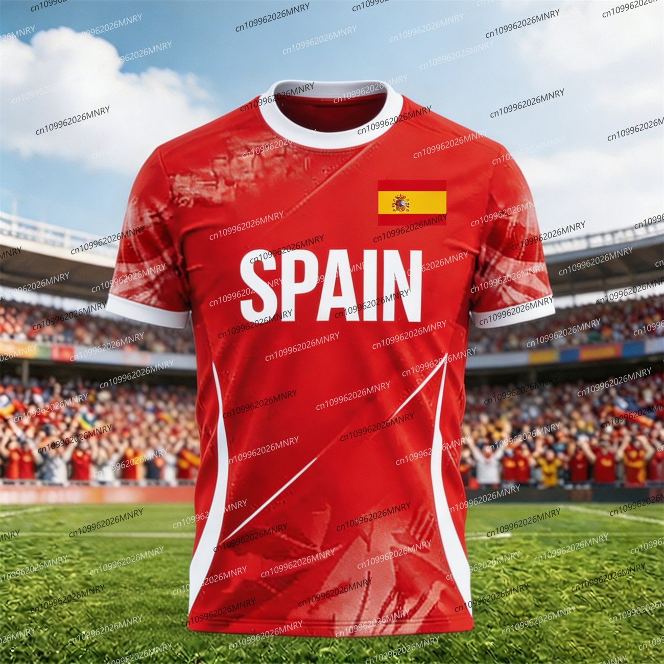 2026 Spain Flag Emblem tshirt  - Men'S Fashion Logo のレビューと価格